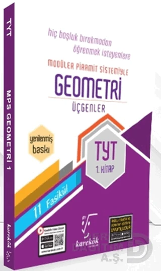 KAREKÖK /   TYT MPS GEOMETRİ - 1 (YENİLENMİŞ BASKI) ürün görseli