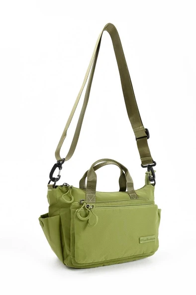 Kadın Postacı Çanta Paraşüt Kumaş Çapraz Askılı Elde Tutmalı Omuz Çantası 27*21 Cm Su İtici Kumaş - Resim 12