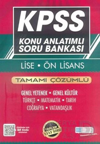 EVRENSEL / KPSS (LİSE ÖNLİSANS)KONU ANLATIMLI SORU BANKASI ürün görseli