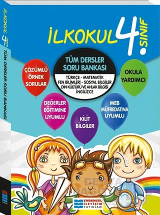 EVRENSEL / 4.SINIF TÜM DERSLER SORU BANKASI ürün görseli
