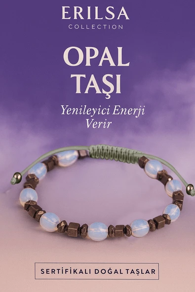 Sertifikalı Opal Taşı Bileklik – Sevgi, Huzur ve Yenileyici Enerji Kaynağı ürün görseli 1