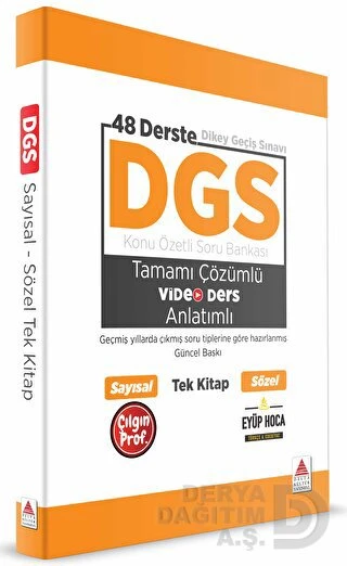 DELTA / DGS SAYISAL - SÖZEL TEK KİTAP (KONU ÖZETLİ SORU BANKASI) ürün görseli