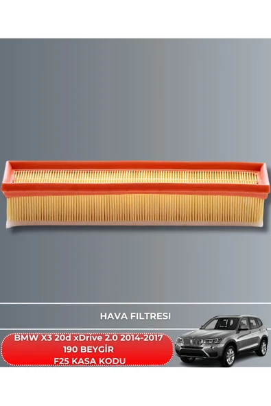 BMW X3 20d xDrive 2.0 2014-2015-2016-2017 190 BEYGİR FİLTRE - YAĞ BAKIM SETİ - Resim 2