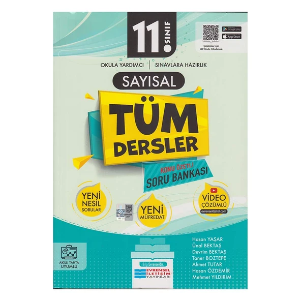 EVRENSEL /  11.SINIF SAYISAL TÜM DERSLER SORU BANKASI ÖZETLİ ürün görseli