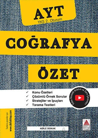 DELTA / AYT COĞRAFYA 2. OTURUM ÖZET ürün görseli