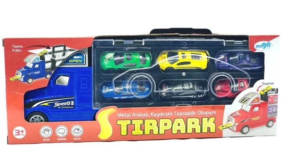 Taşınabilir Die Cast Metal Araçlı Kaydıraklı Tır - 5