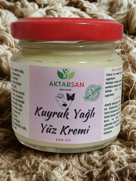 %100 Doğal Kuyruk Yağlı Yüz Kremi