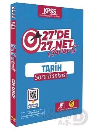 TASARI /  KPSS TARİH 27 DE 27 NET GARANTİ SORU BANKASI ürün görseli