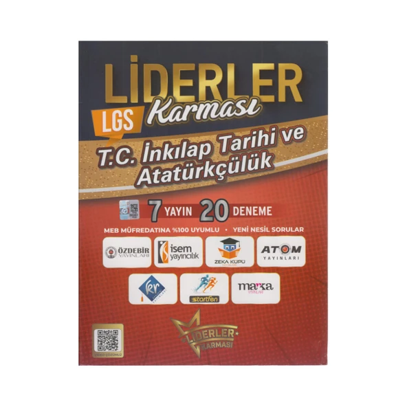 LİDERLER KARMASI /  LGS İNKILAP TARİHİ  VE ATATÜRKÇÜLÜK 7 YAYIN 20 DENEME ürün görseli