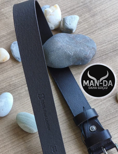 Manda Derisi Kemer (Kahverengi) - Resim 4