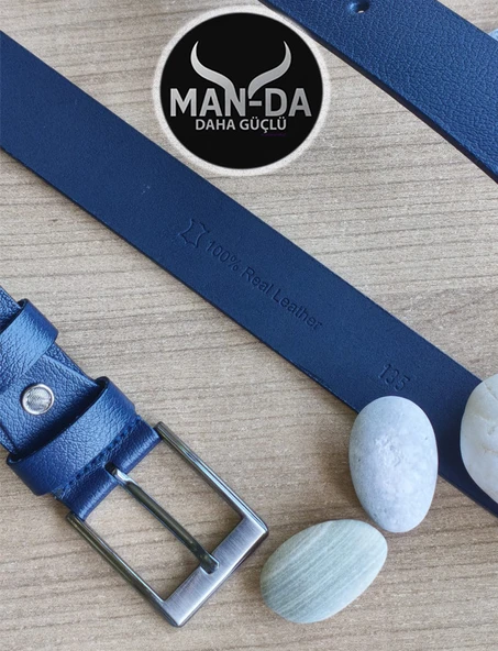 Manda Derisi Kemer (Lacivert) - Resim 2