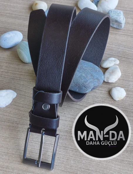 Manda Derisi Kemer (Kahverengi) - Resim 3