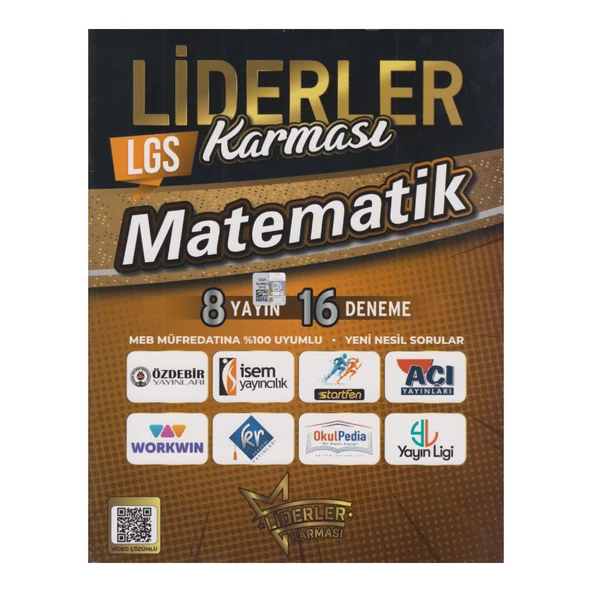 LİDERLER KARMASI / LGS MATEMATİK (8 YAYIN 16 DENEME) ürün görseli