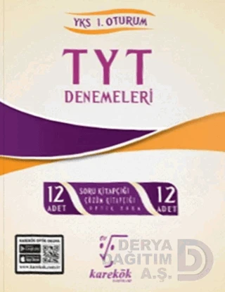 KAREKÖK /  TYT DENEMELERİ - (54857 12 Lİ DENEME)  YKS 1.OTURUM ürün görseli