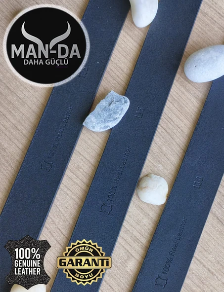 Manda Derisi Kemer (Siyah) - Resim 5