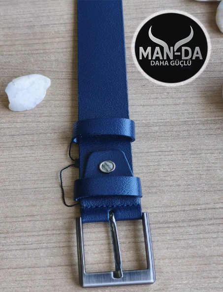 Manda Derisi Kemer (Lacivert) - Resim 3