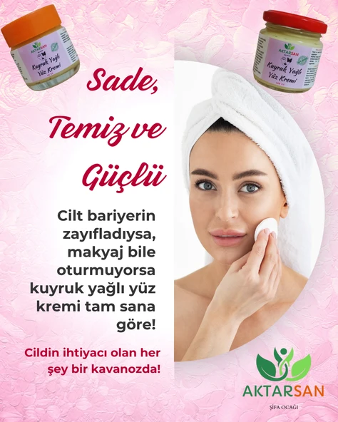 %100 Doğal Kuyruk Yağlı Yüz Kremi - 4