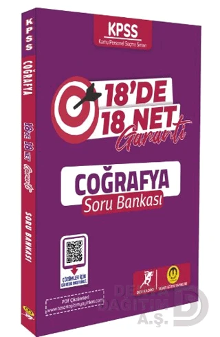 TASARI /  KPSS COĞRAFYA 18 DE 18 NET SORU BANKASI ürün görseli