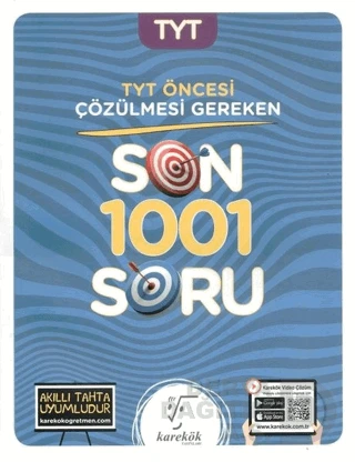 KAREKÖK /  TYT ÖNCESİ ÇÖZÜLMESİ GEREKEN 1001 SORU ürün görseli