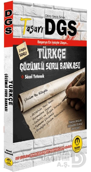 TASARI /  DGS TÜRKÇE ÇÖZÜMLÜ SORU BANKASI ürün görseli