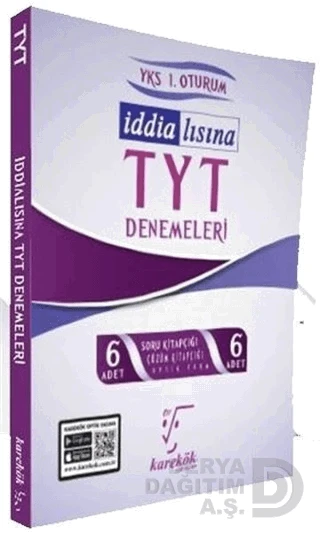 KAREKÖK /  TYT İDDİALISINA 6LI DENEMELERİ ürün görseli