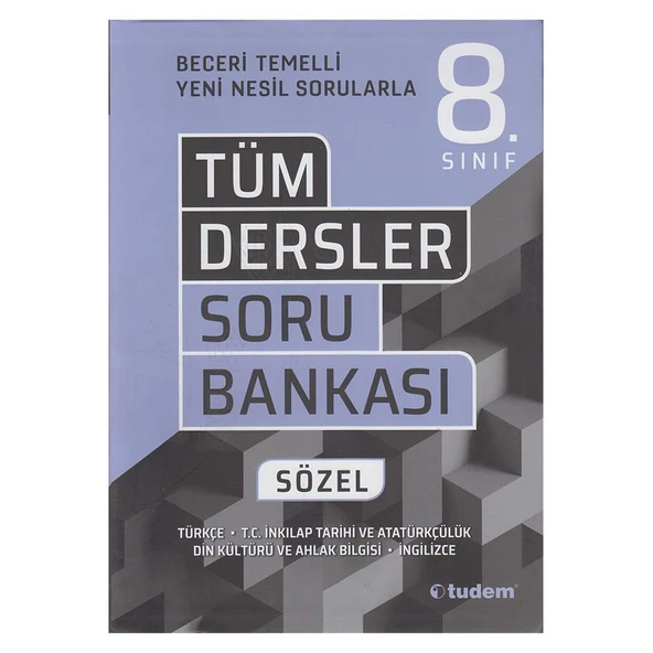 TUDEM / 8.SINIF TÜM DERSLER SORU BANKASI SÖZEL ürün görseli