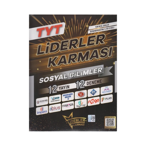 LİDERLER KARMASI /  TYT SOSYAL BİLİMLER 12 YAYIN 12 DENEME ürün görseli