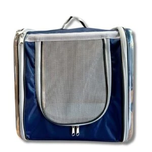 Hobi Çift Camlı TV Tasarımlı Kedi & Köpek Taşıma Çantası - Şeffaf Yan Panellerle Konforlu Seyahat - 2