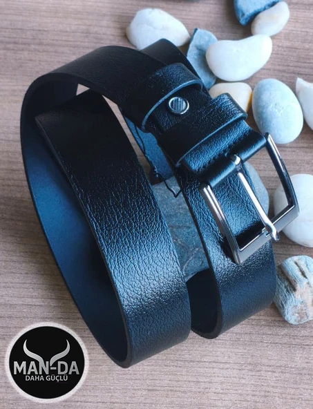 Manda Derisi Kemer (Siyah) - Resim 2