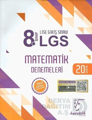 KAREKÖK / 8.SINIF LGS MATEMATİK DENEMELERİ 20 DENEME ürün görseli