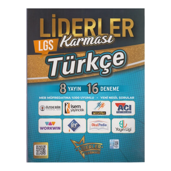 LİDERLER KARMASI / LGS TÜRKÇE (8 YAYIN 16 DENEME) ürün görseli