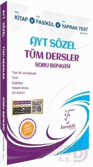 KAREKÖK / AYT SÖZEL TÜM DERSLER SORU BANKASI ürün görseli