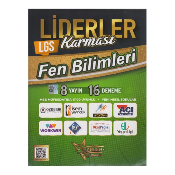 LİDERLER KARMASI /  LGS FEN BİLİMLERİ  (8 YAYIN 16 DENEME) ürün görseli