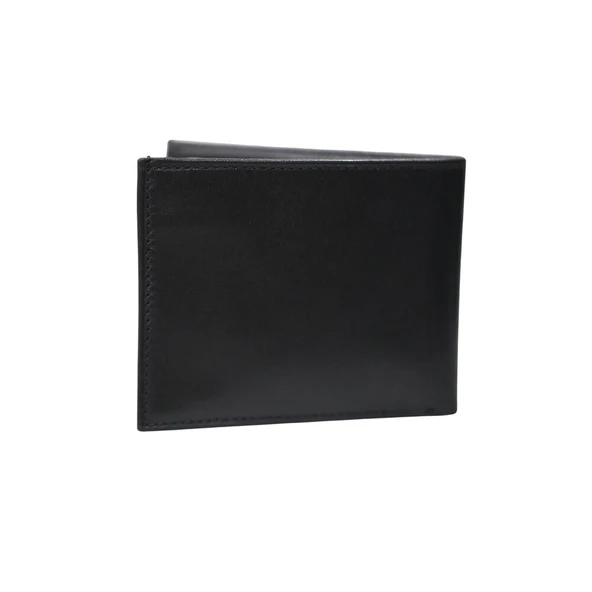 Guard Temi Siyah Klasik Hakiki Deri Erkek Cüzdanı P171 - Resim 3