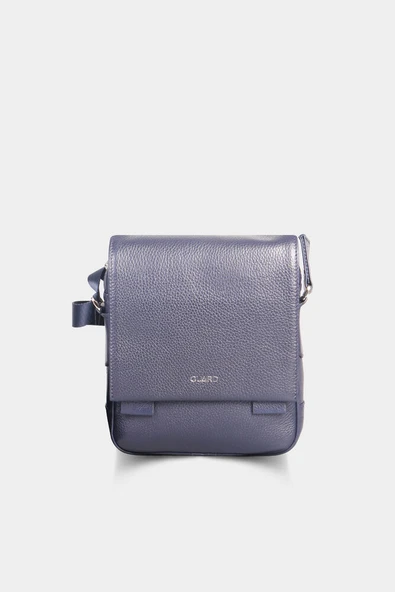 Guard Lacivert Hakiki Deri Erkek Omuz Çantası P1736 ürün görseli