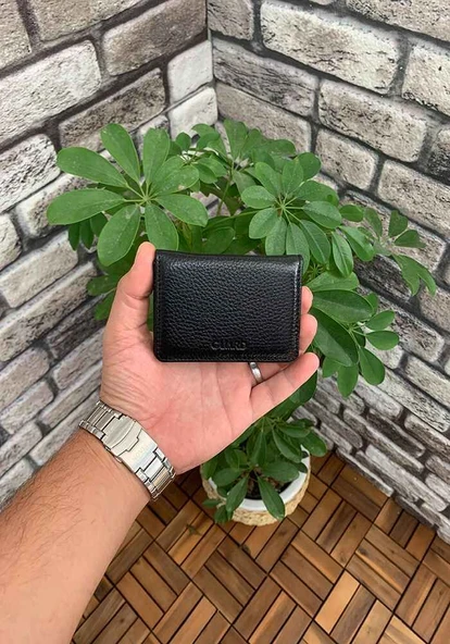 Guard Mıknatıslı Küçük Boy Siyah Hakiki Deri Kartlık/Kartvizitlik Erkek / Kadın P131 ürün görseli