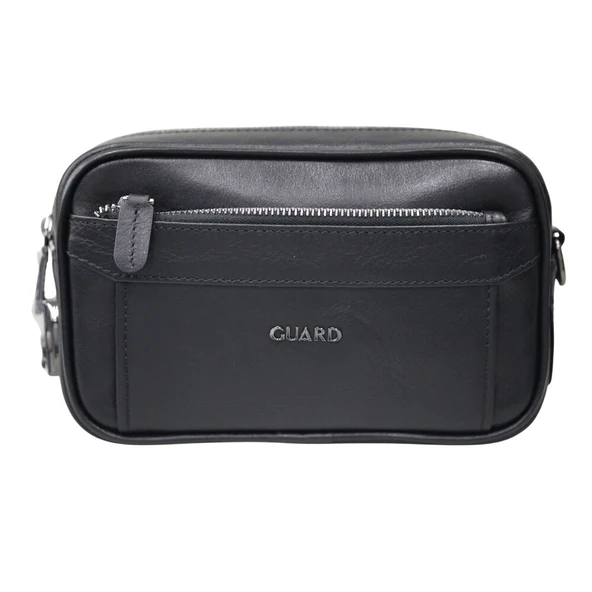 Guard Kristal Siyah Hakiki Deri Şifreli El Çantası Erkek / Kadın P1692 ürün görseli