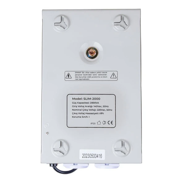 Powermaster SLIM-2000 Otomatik 2000 Watt Kombi Voltaj Regülatörü - 3