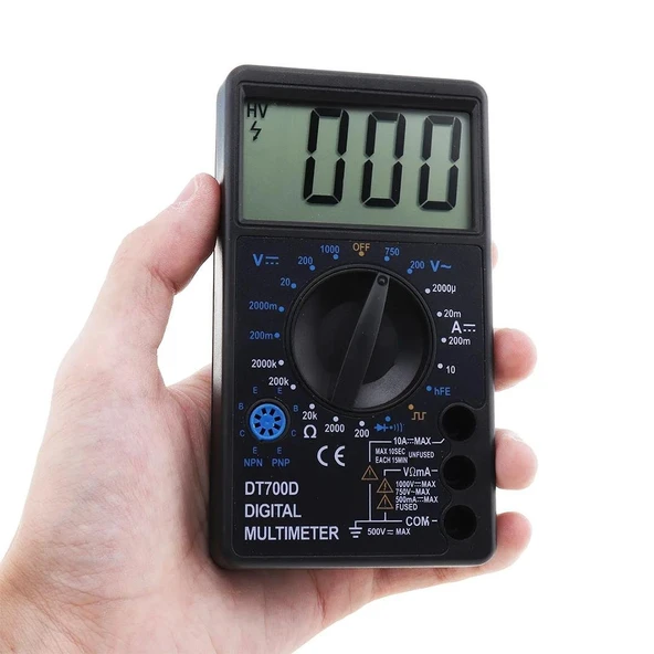 Powermaster DT700D Jumbo Display Dijital Multimetre Ölçü Aleti - 2