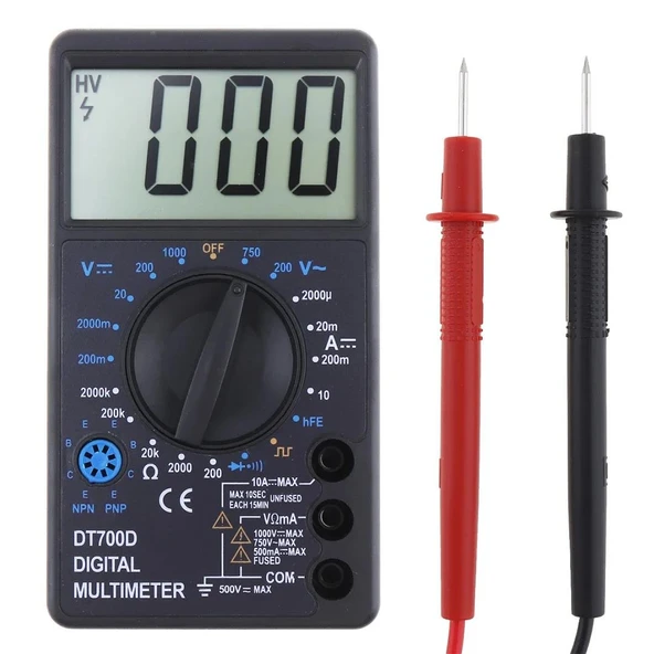 Powermaster DT700D Jumbo Display Dijital Multimetre Ölçü Aleti - 1