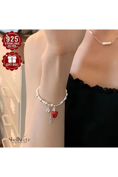Berry Bliss 925 Ayar Gümüş Bileklik Sevgililer günü , annenize verilecek en güzel gümüş hediyesi - 2