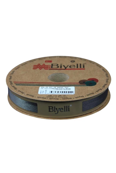 Biye Saten Katlı 043 Haki 2 cm 25 Metre %100 Polyester ürün görseli