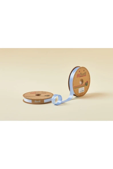 Biye Saten Katlı 052 Koyu Mavi 2 cm 25 Metre %100 Polyester ürün görseli