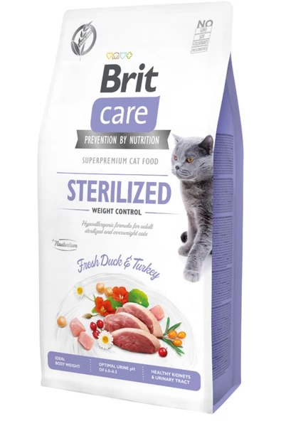 Brit Care Ördekli Kısırlaştrırılmış Yetişkin Kedi Maması 7 Kg. ürün görseli 1