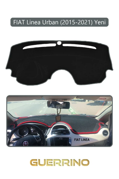 FIAT Linea Urban 2015-2021 Modellerine Uygun  yeniTORPİDO KORUMA KILIFI GRİ KENAR ürün görseli 1