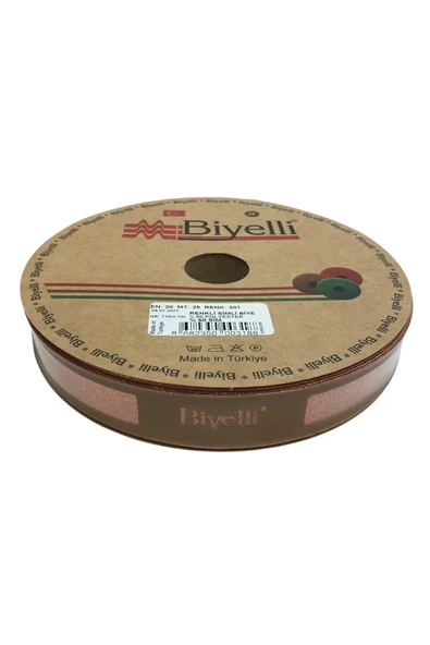 Biye Simli Katlı 301 2 cm 25 Metre %50 Simli % 50 Polyester ürün görseli