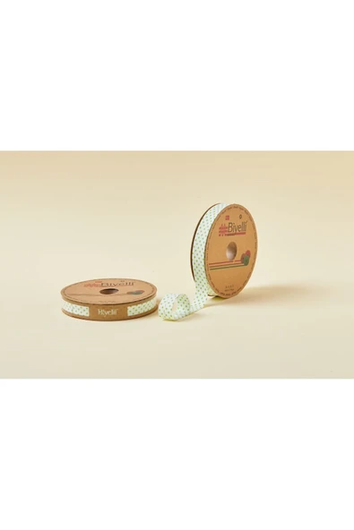 Biye Puanlı Katlı B05 Yeşil 2 cm 25 Metre %65 Koton %35 Polyester ürün görseli