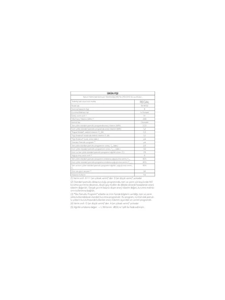 Regal KM 81132 8 kg Çamaşır Kurutma Makinesi - 3