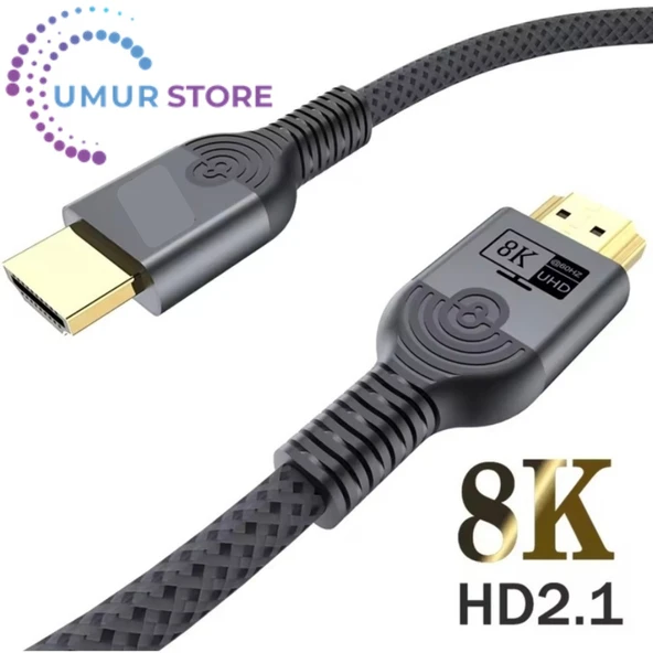 2-Metre HDMI To HDMI Ultra Sertifikalı HDMI 2.1 Kablo 48Gbps 8K/60Hz,4K/120Hz,4K/60Hz, Earc, Hdcp 2.2, D-Hdr, Dolby Vision - Resim 9