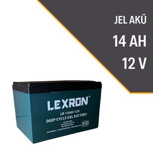Lexron 14AH-12V Jel Akü - Resim 2